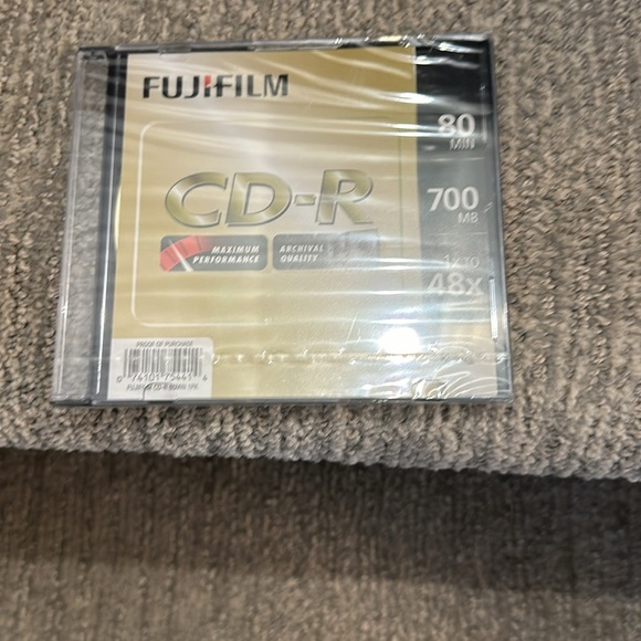 Fujifilm CD-R 4 Pack blank Recordable Compact Disk 80 Min NEW Sealed 700mb - Picture 5 of 5